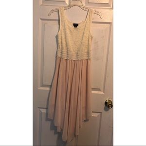 Rue21 Small Women’s Pink and Cream Lace Top Dress